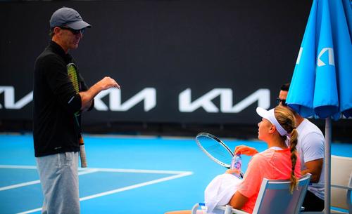 Darren Cahill și Amanda Anisimova
Foto: Imago