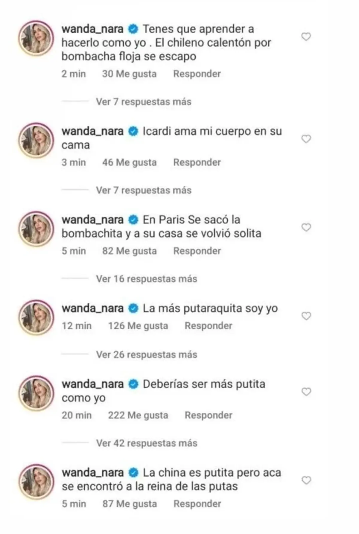 Contul Wandei Nara de Instagram, spart