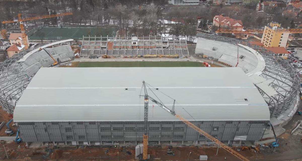 Cum arată lucrările la stadionul lui Hermannstadt - martie 2022