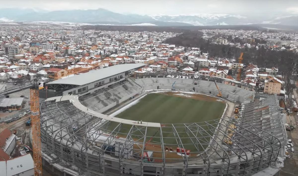 Cum arată lucrările la stadionul lui Hermannstadt - martie 2022