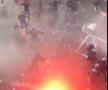 Prăpăd pe străzile din Napoli » Ce a rămas în urma celor 600 de ultrași germani