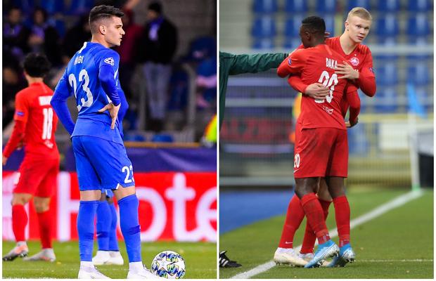 Cel care rupe plasa! Erling Haaland a debutat în Ligă în aceeași zi și același joc cu Ianis Hagi » Norvegianul este unic în istoria Champions League