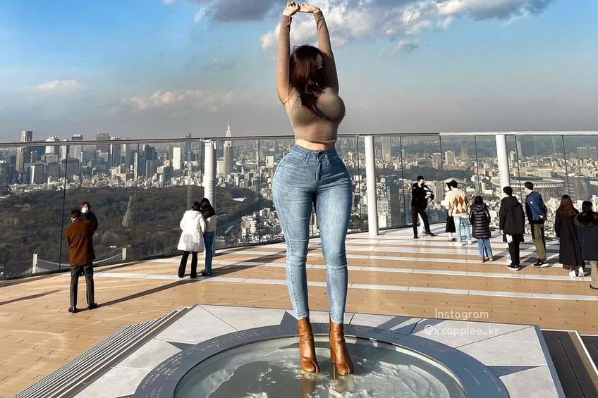 Applee, „Kim Kardashian a Asiei” (foto: Instagram)
