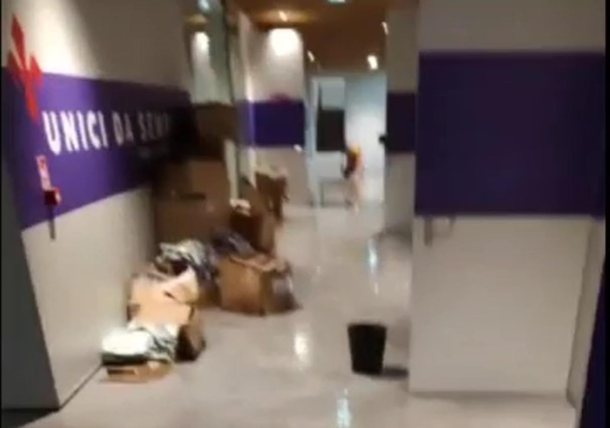 Inundațiile au afectat și Viola Park, cantonamentul Fiorentinei suferind pagube importante