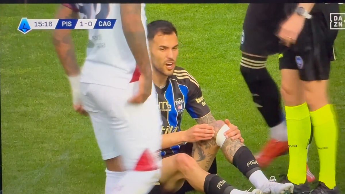 Marius Marin s-a accidentat în Pisa - Cagliari