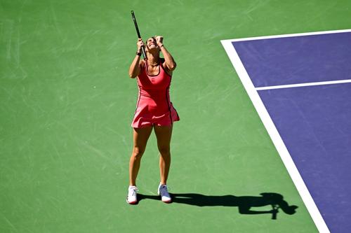Aryna Sabalenka după ultimul punct al finalei FOTO Imago Images