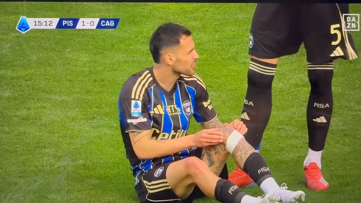 Marius Marin s-a accidentat în Pisa - Cagliari