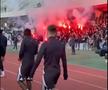 Fanii lui U Cluj, la antrenamentul echipei înainte de derby-ul cu CFR Cluj// foto: Facebook @U Cluj Fans