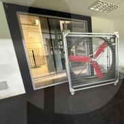 Au adus ventilatorul în studio-ul de la Arena Națională/ FOTO: Gazeta Sporturilor