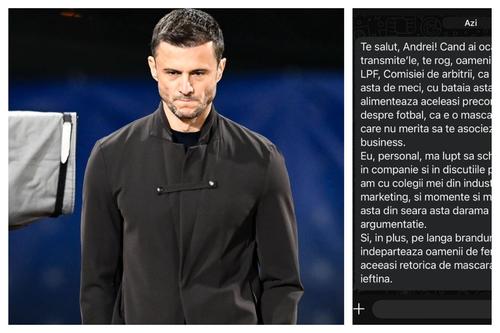 Andrei Nicolescu și captura de pe WhatsApp