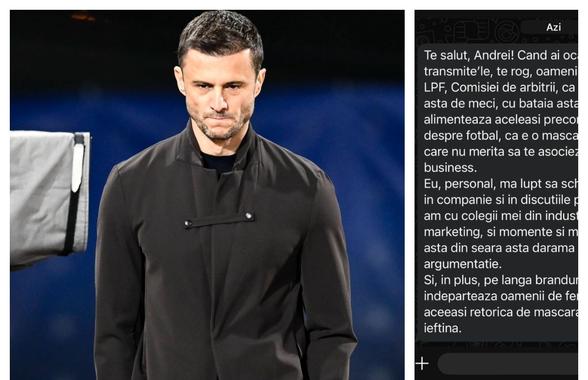 Andrei Nicolescu a publicat mesajul de pe WhatsApp: „Dacă partenerul acesta intră în fotbal, România câștigă zeci de milioane de euro!”