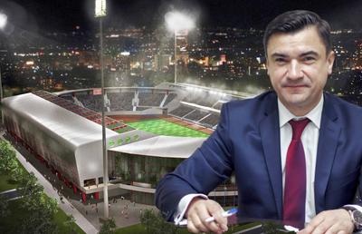 STADION POLI IAȘI. Scenarii SF și promisiuni electorale! An de an, primarul Mihai Chirica promite stadioane, dar rămân machetele