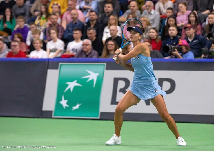 Irina Begu - Magda Linette / FOTO: Cristina Hutu (Federația Română de Tenis) / Creative Fortitude