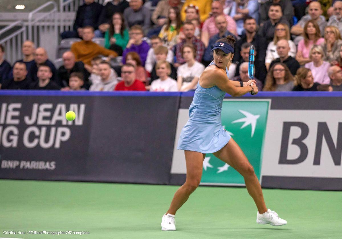 Polonia - România, în Billie Jean King Cup / Imagini spectaculoase surprinse în sala din Radom