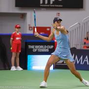 Irina Begu - Magda Linette / FOTO: Cristina Hutu (Federația Română de Tenis) / Creative Fortitude