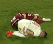 Accidentare Deac în CFR Cluj - Sepsi 2-1. Foto: captură Prima Sport