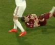 Accidentare Deac în CFR Cluj - Sepsi 2-1. Foto: captură Prima Sport