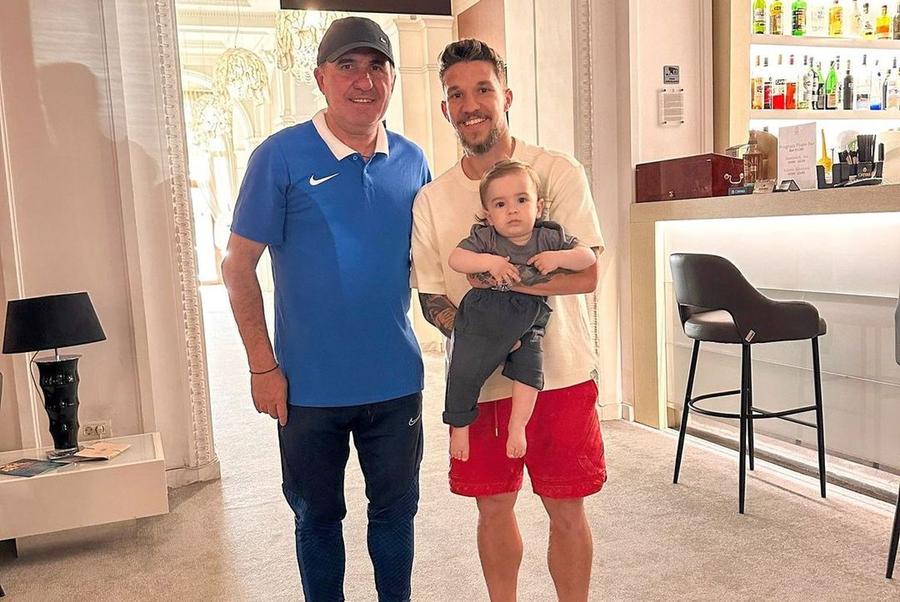 N-a uitat de unde a plecat! Alexandru Băluță, fotografie cu Gheorghe Hagi și un mesaj special: „El se va mândri cu aceasta poză”