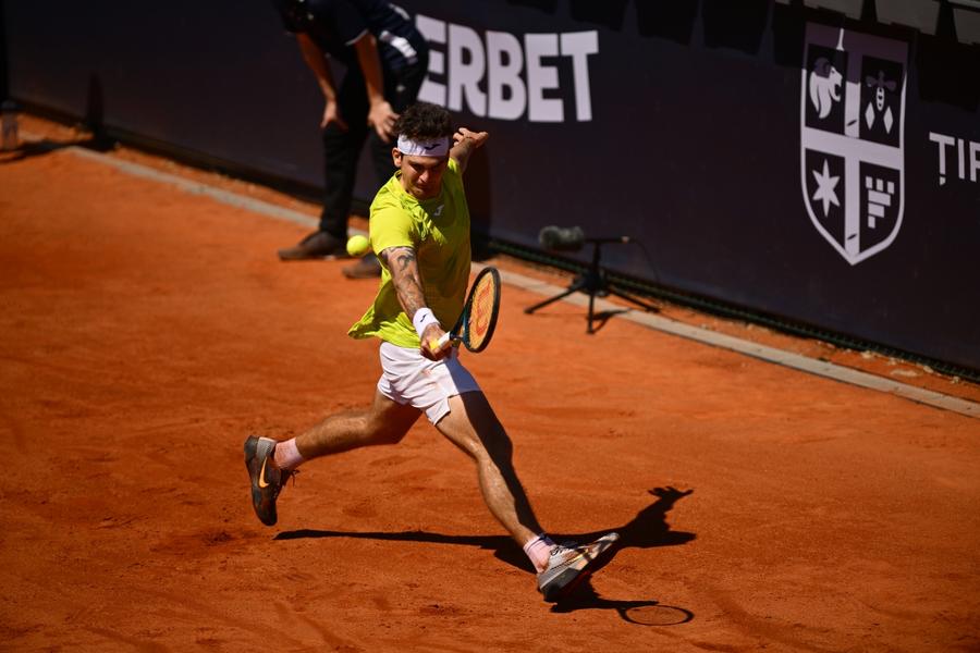 Thiago Seyboth Wild în acțiune FOTO Raed Krishan Ce spune Thiago Seyboth Wild, învingător după o întorsătură dramatică la Țiriac Open