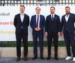 Thomas Hitzlsperger, ambasadorul Germaniei Peer Gebauer, Vlad Munteanu şi Marius Niculae FOTO: Ionuţ Iordache (gsp.ro)
