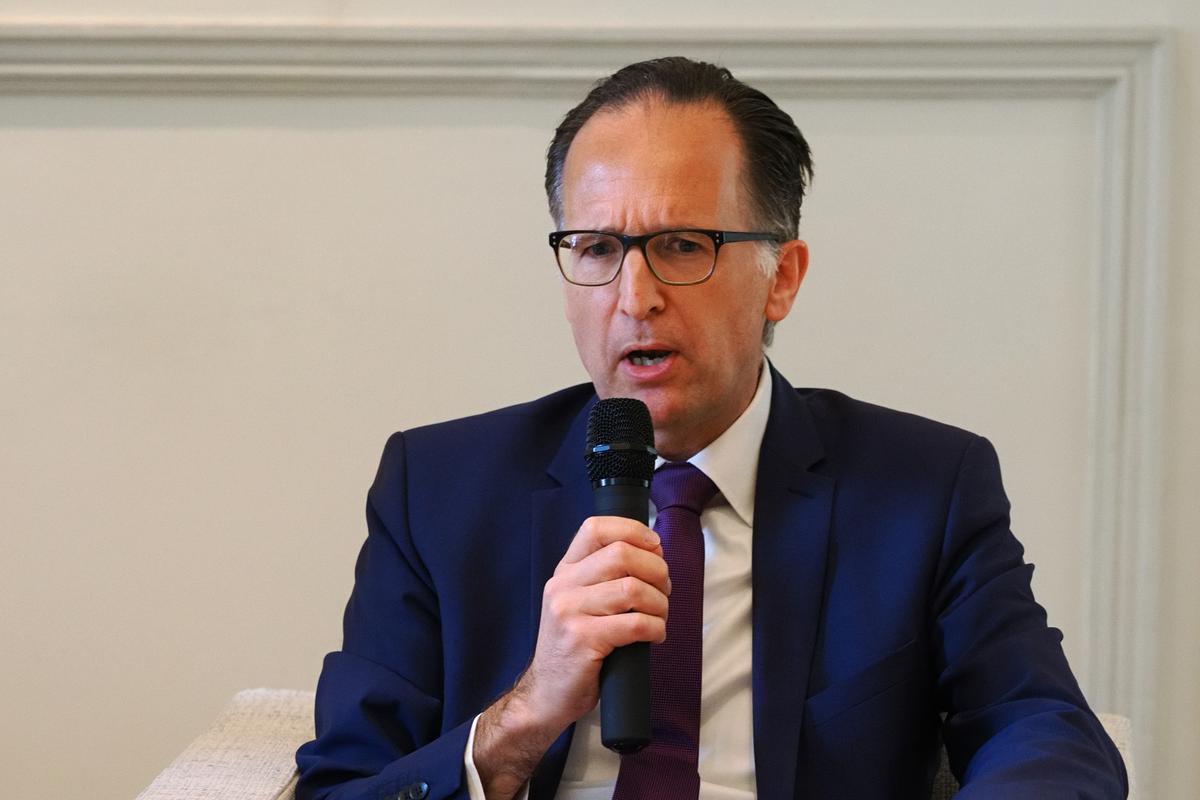 Conferință de presă la Ambasada Germaniei la București, Thomas Hitzlsperger, 15 aprilie 2024