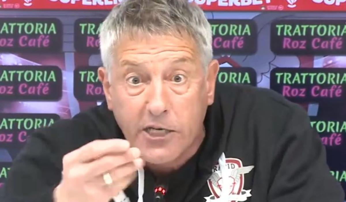 Cristiano Bergodi, criză de nervi după Rapid - Sepsi