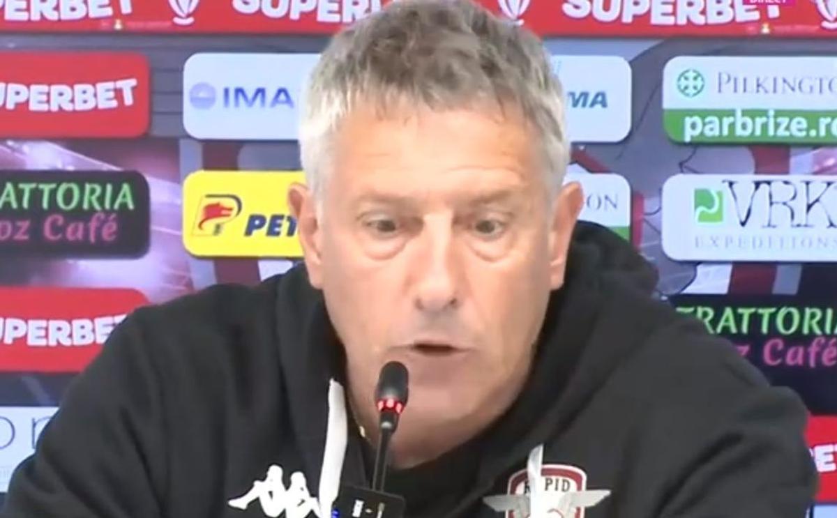 Cristiano Bergodi, criză de nervi după Rapid - Sepsi