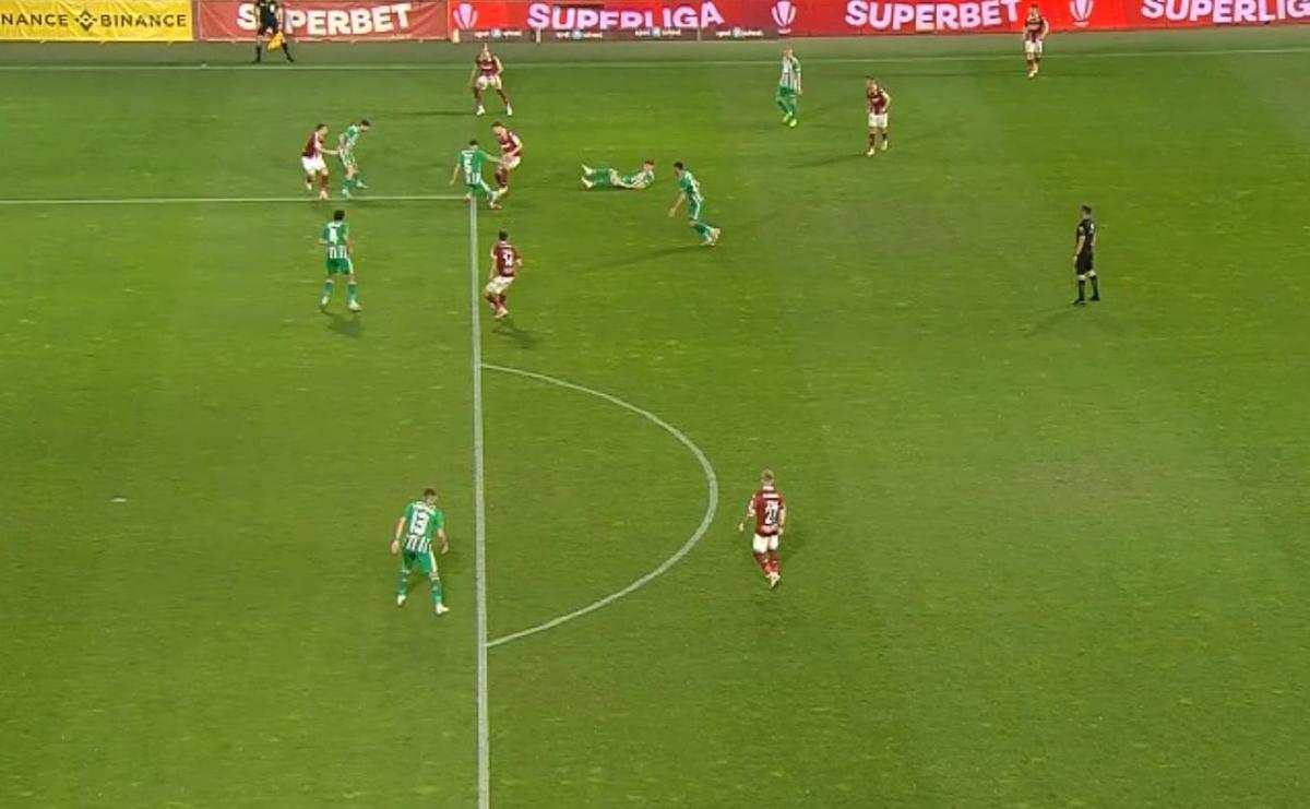 Sepsi, salvată de VAR în meciul cu Rapid! Penalty și eliminare anulate după analiza fazei