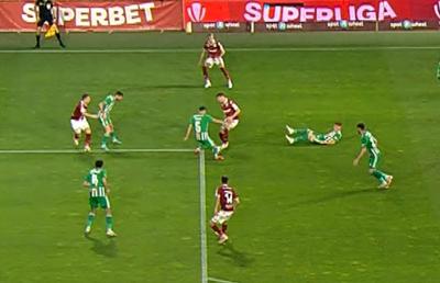 Sepsi, salvată de VAR în meciul cu Rapid! Penalty și eliminare anulate după analiza fazei