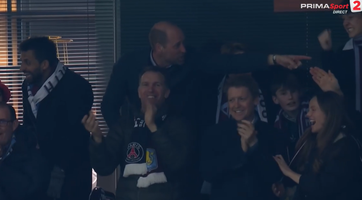 Cum a fost surprins Prințul William la golurile fabuloase ale lui Aston Villa, la returul cu PSG