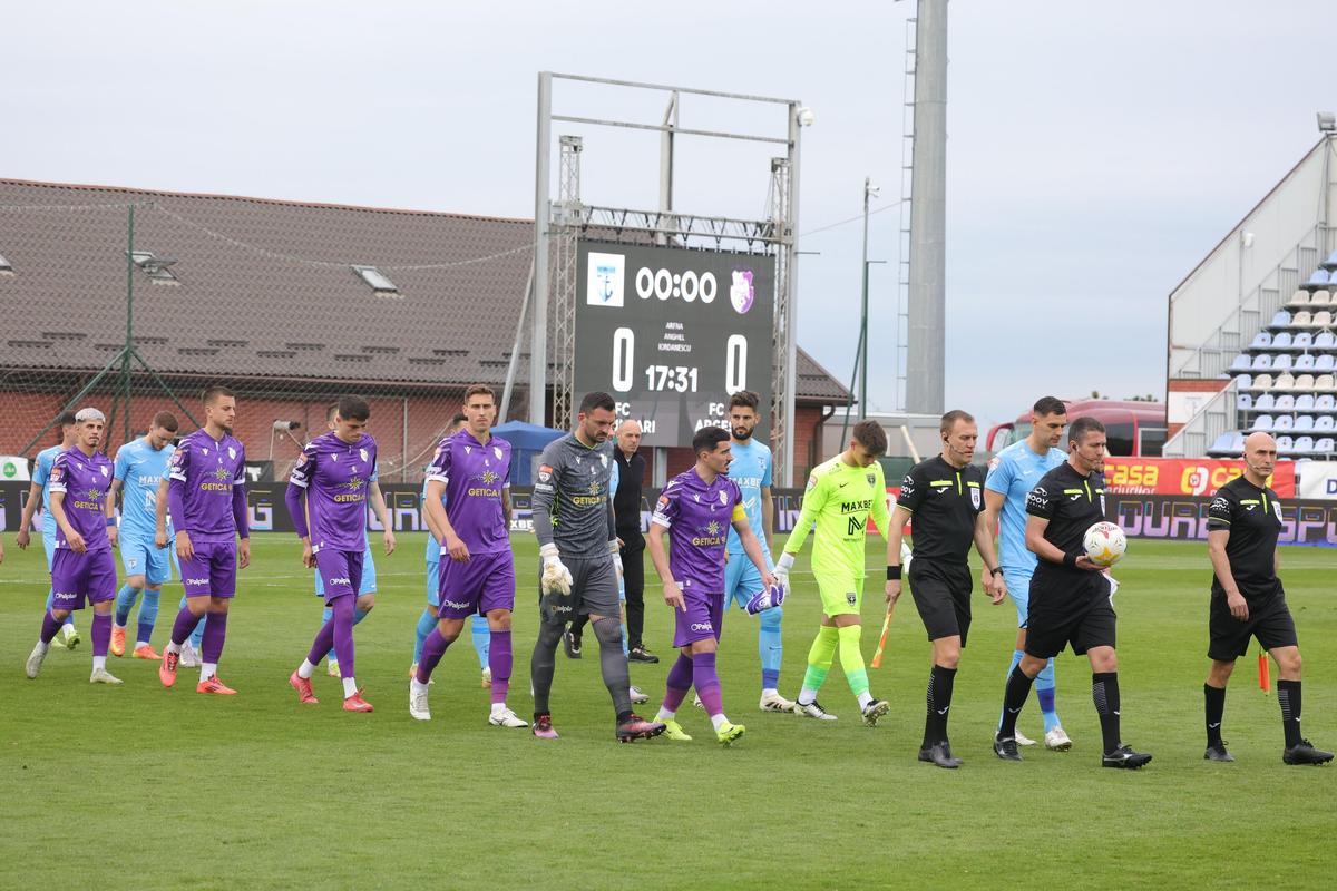 Egalul nimănui! FC Argeș nu o învinge pe FC Voluntari, deși a avut o repriză om în plus