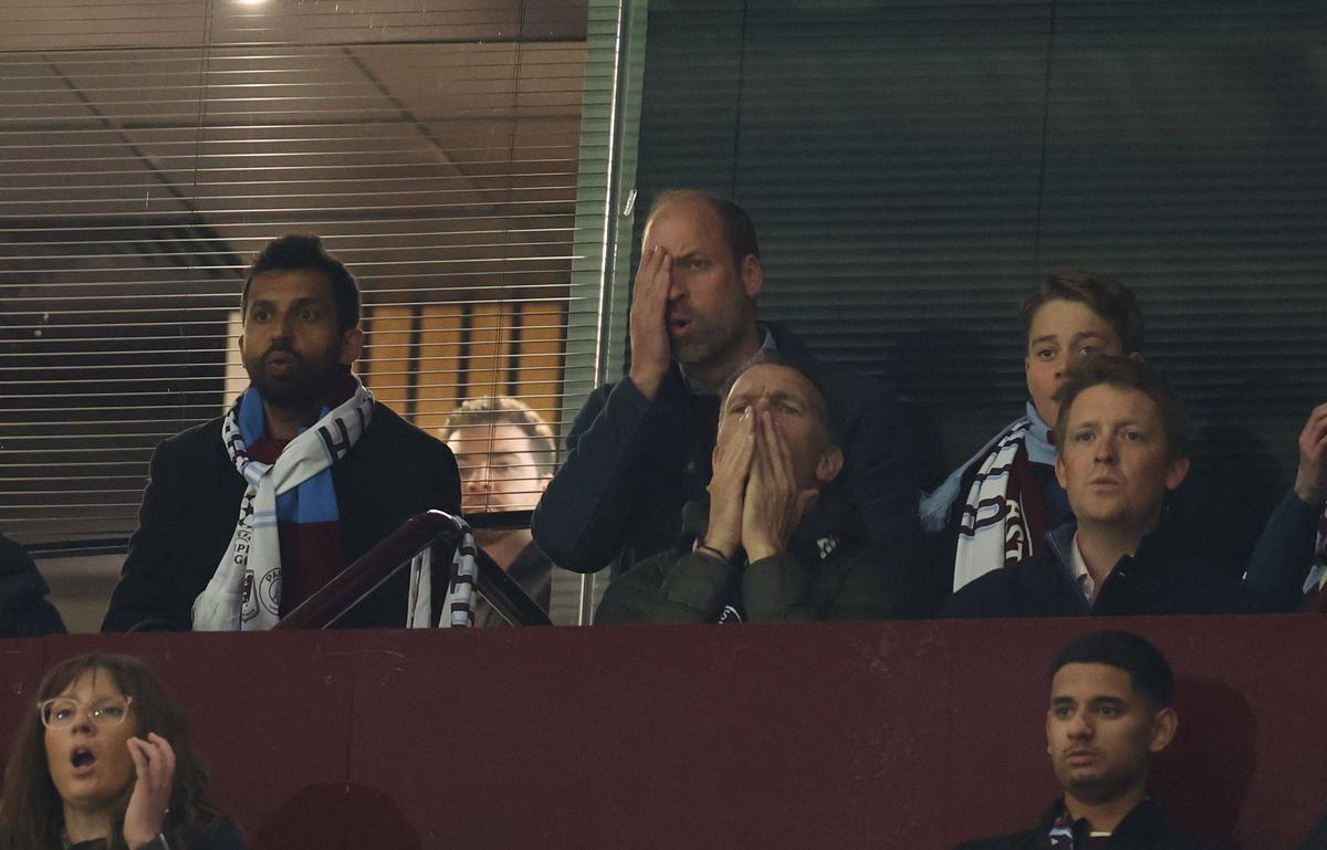 Prințul William la Aston Villa - PSG