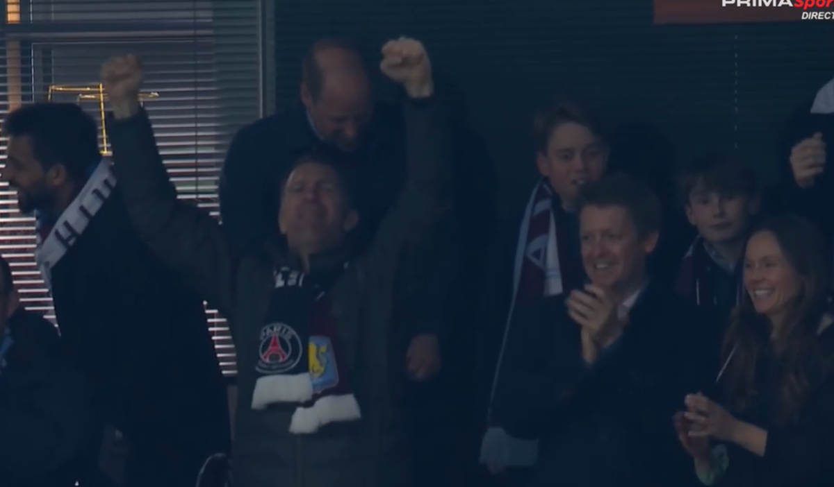 Prințul William la Aston Villa - PSG