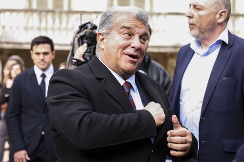 Joan Laporta nu are bani de scos din buzunar, așa că ia în calcul să-l vândă pe Raphinha pe o sumă mare / Foto: Imago