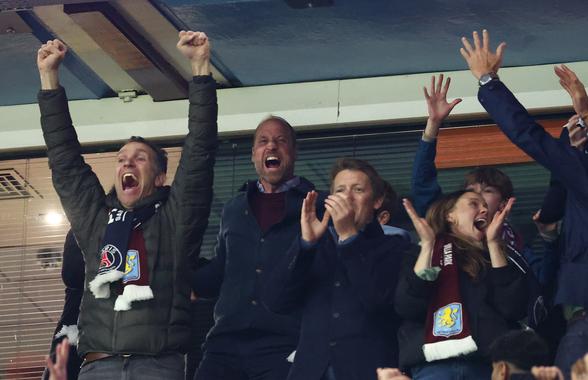 Cum a fost surprins Prințul William la golurile fabuloase ale lui Aston Villa, la returul cu PSG