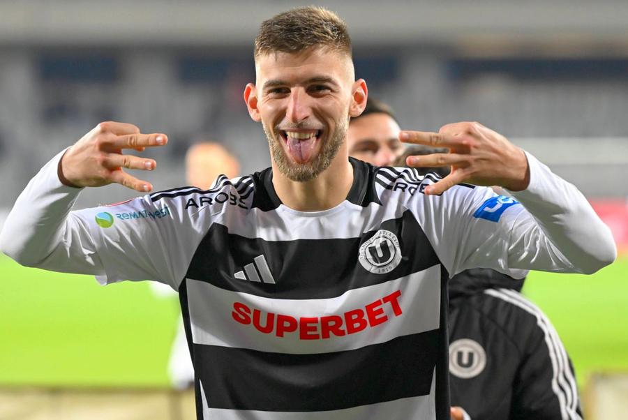 Jovo Lukic e o mașinărie de goluri la U Cluj, foto: Imago Images Raul Rusescu, uluit de jucătorul momentului în Superliga: „Incredibil, incredibil! Până acum călca pe minge”