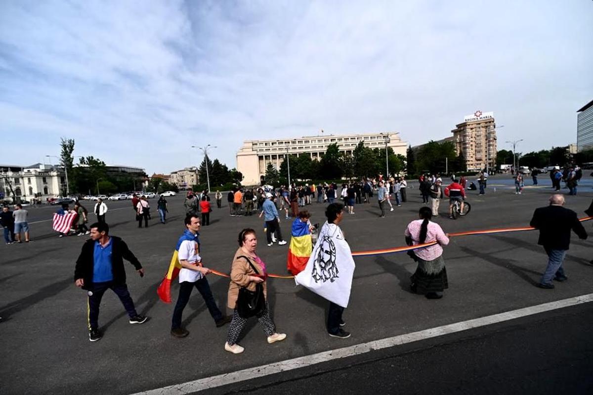 FOTO Protest anti-guvern în București