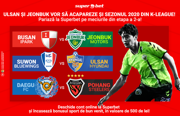 Cine o oprește pe Jeonbuk? Pariază la Superbet pe încheierea hegemoniei trupei din Jeonju! Ulsan și Pohang Steelers țintesc titlul și nu vor pași greșiți!