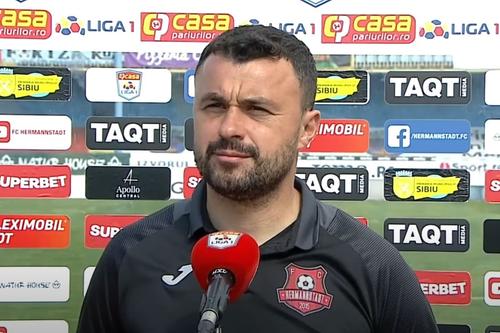 Eugen Beza, antrenor Hermannstadt // foto: captură YouTube @ Look Sport