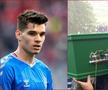 Fanii lui Rangers sărbătoresc pe străzi titlul câștigat în acest sezon de formația lui Ianis Hagi (22 de ani, mijlocaș ofensiv). Aceștia au încălcat normele de siguranță impuse de autorități și n-au respectat barierele de trecere.