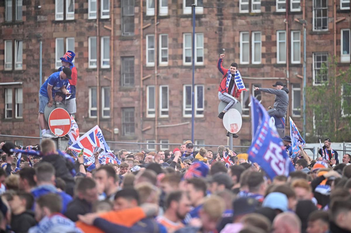 Rangers, campioană! Fanii au ieșit pe stradă