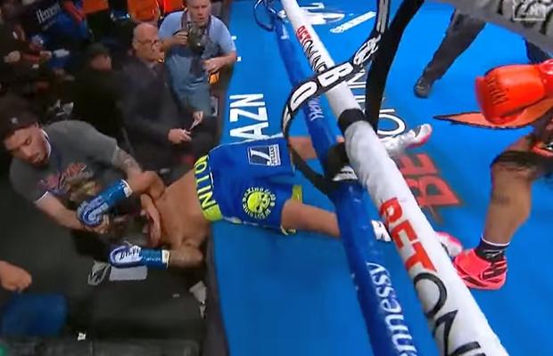 KO violent în prima rundă » Și-a scos adversarul din ring după un croșeu
