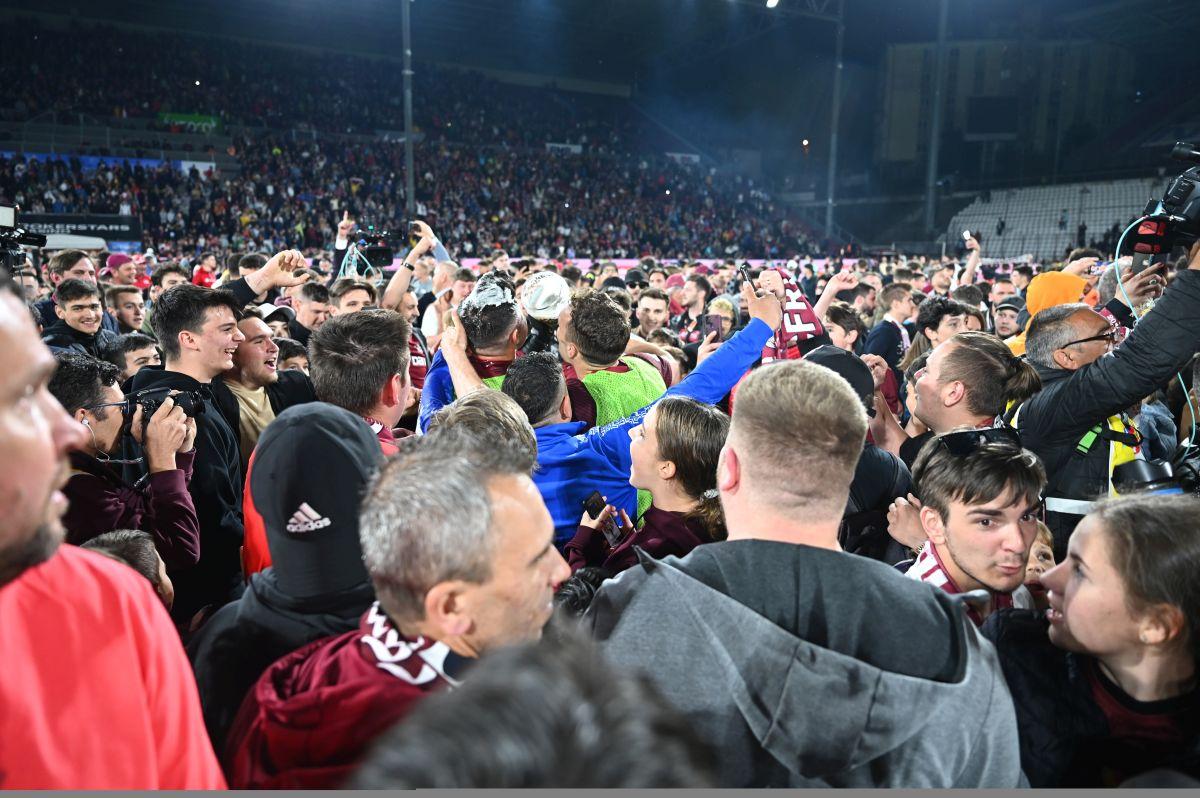 CFR Cluj, sărbătoare de titlu