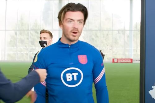 Jack Grealish, când a priceput ce i-au cerut colegii // foto: captură YouTube