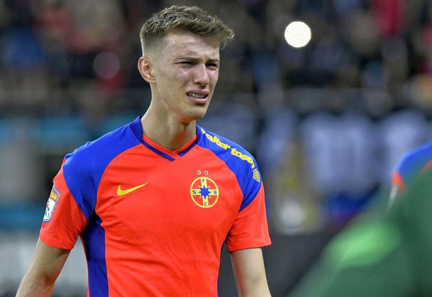 Octavian Popescu, în lacrimi după FC Voluntari – FCSB // foto: Cristi Preda