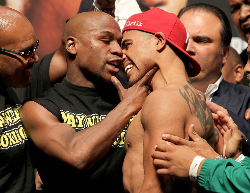 Floyd Mayweather Victor Ortiz, imagini din 2011 / FOTO: Imago