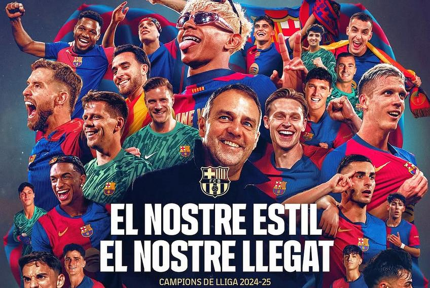 Barcelona este noua campioană a Spaniei // foto: Instagram