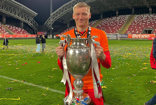 Otto Hindrich, Portarul lui CFR Cluj. Foto: Instagram