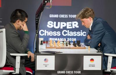 Prima rundă a Super Chess Classic România 2026:  cinci remize spectaculoase la debut
