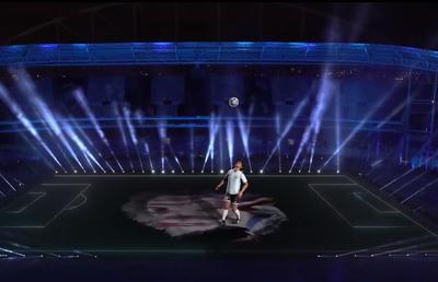 Imagini IMPRESIONANTE la Argentina - Chile: Maradona 3D pe gazon, apoi show Messi!